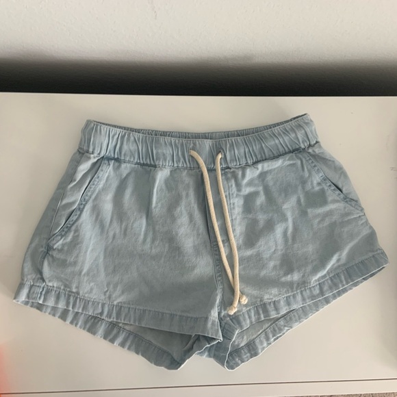 Roxy Go to the Beach Women's Shorts in Medium Blue 100% Cotton - Picture 10 of 14